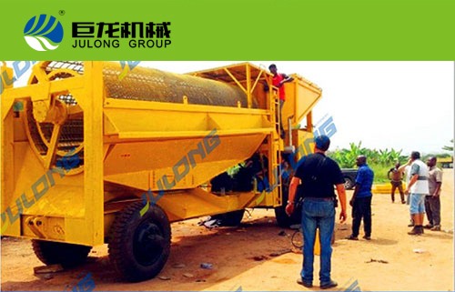Application cases of the mobile gold mining machinery
