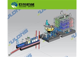 Cutter suction dredger with mineral selecting platform